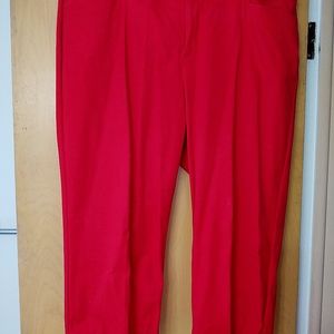 Chaps 16W red capris